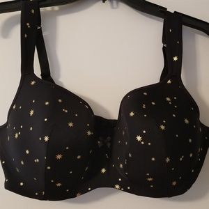 Cacique bra - black with gold stars